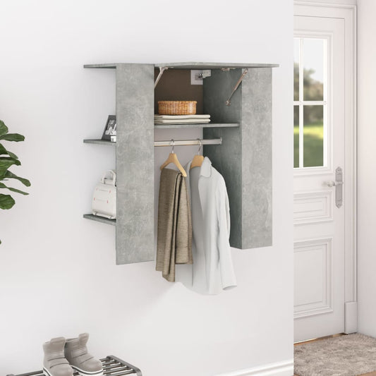 Halmeubel 97,5x37x99 cm bewerkt hout betongrijs is nu te koop bij PeponiXL, paradijselijk wonen!