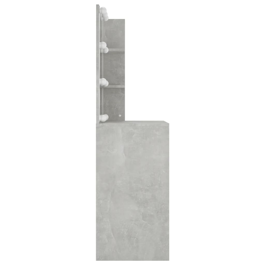 Kaptafel met LED-verlichting 60x40x140 cm betongrijs is nu te koop bij PeponiXL, paradijselijk wonen!