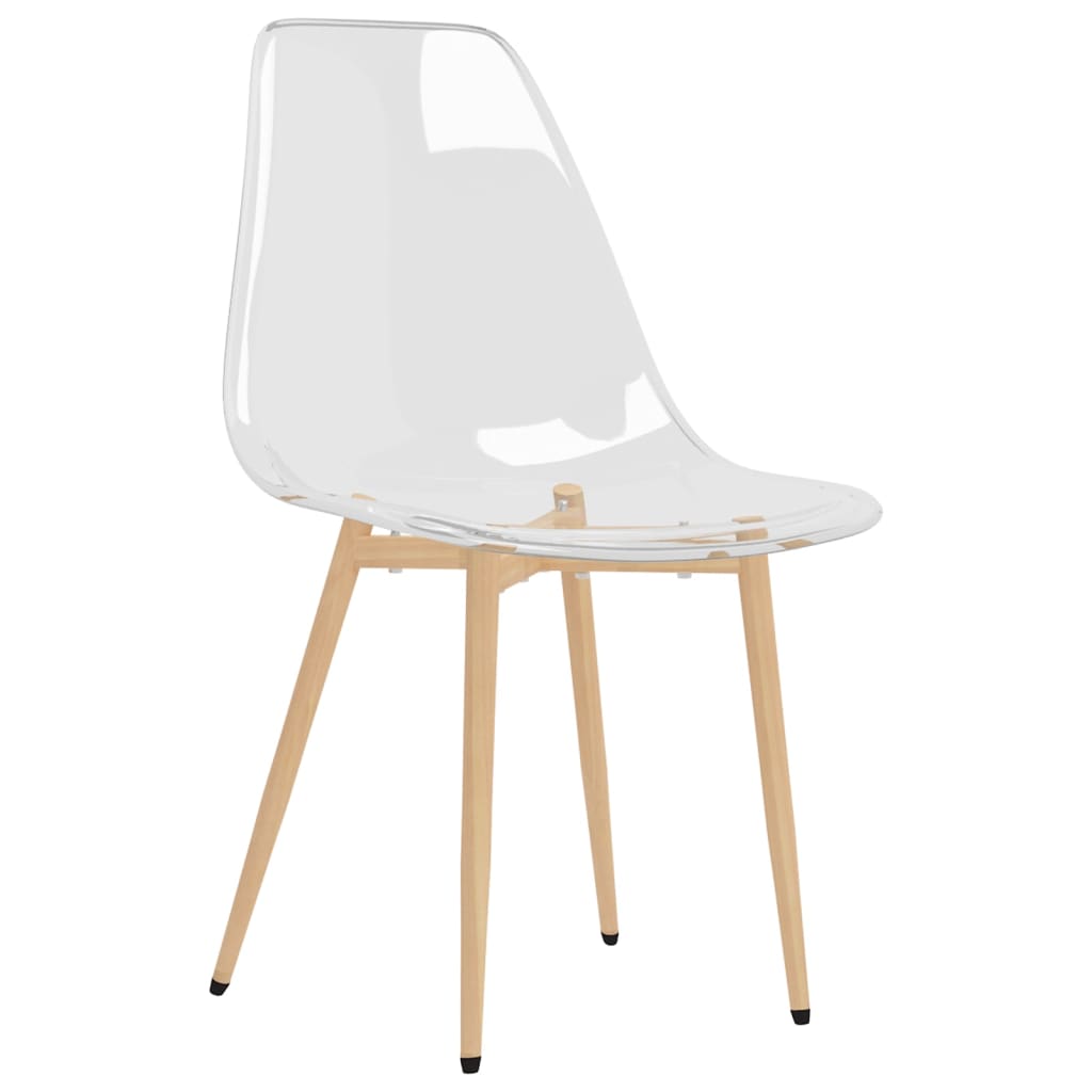 Eetkamerstoelen 2 st PET transparant is nu te koop bij PeponiXL, paradijselijk wonen!