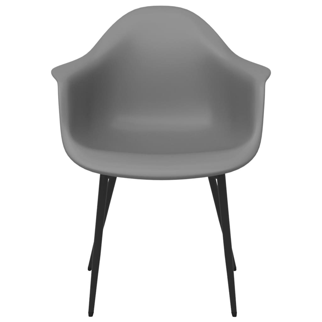 Eetkamerstoelen 2 st PP grijs is nu te koop bij PeponiXL, paradijselijk wonen!