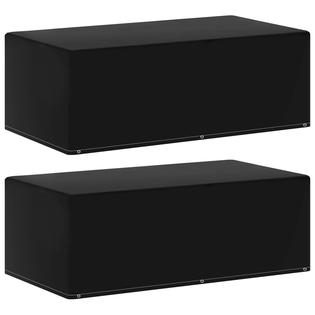 Tuinmeubel-/barbecuehoezen 2 st met 6 oogjes 170x90x60 cm is nu te koop bij PeponiXL, paradijselijk wonen!