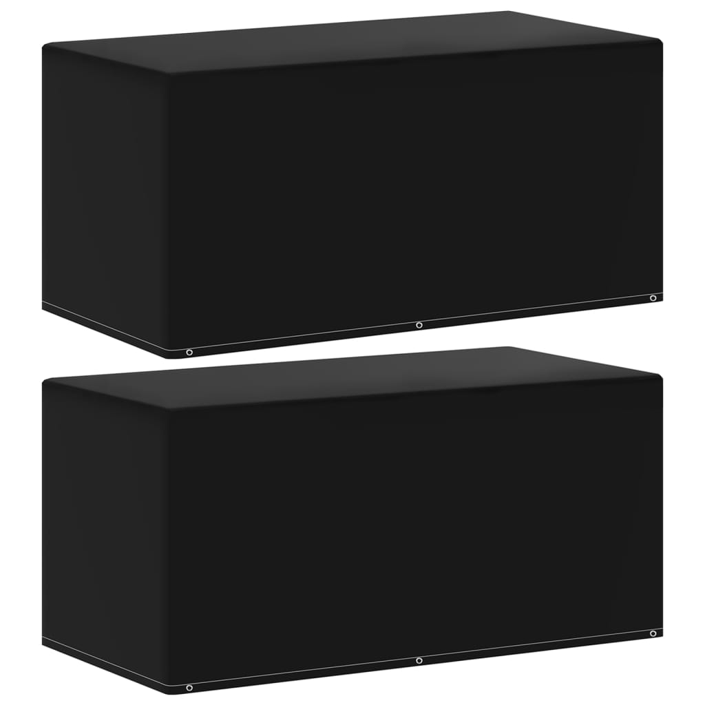 Tuinmeubelhoezen 2 st met 6 oogjes 160x80x75 cm is nu te koop bij PeponiXL, paradijselijk wonen!