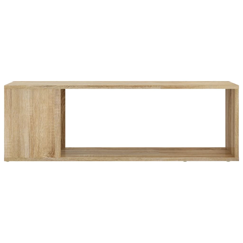 Tv-meubel 100x24x32 cm bewerkt hout sonoma eikenkleurig is nu te koop bij PeponiXL, paradijselijk wonen!