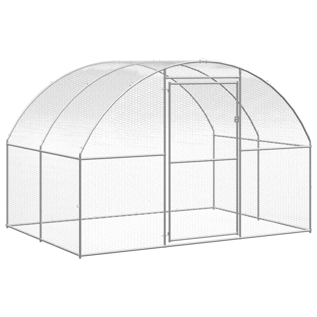 Kippenren 3x2x2 m gegalvaniseerd staal is nu te koop bij PeponiXL, paradijselijk wonen!