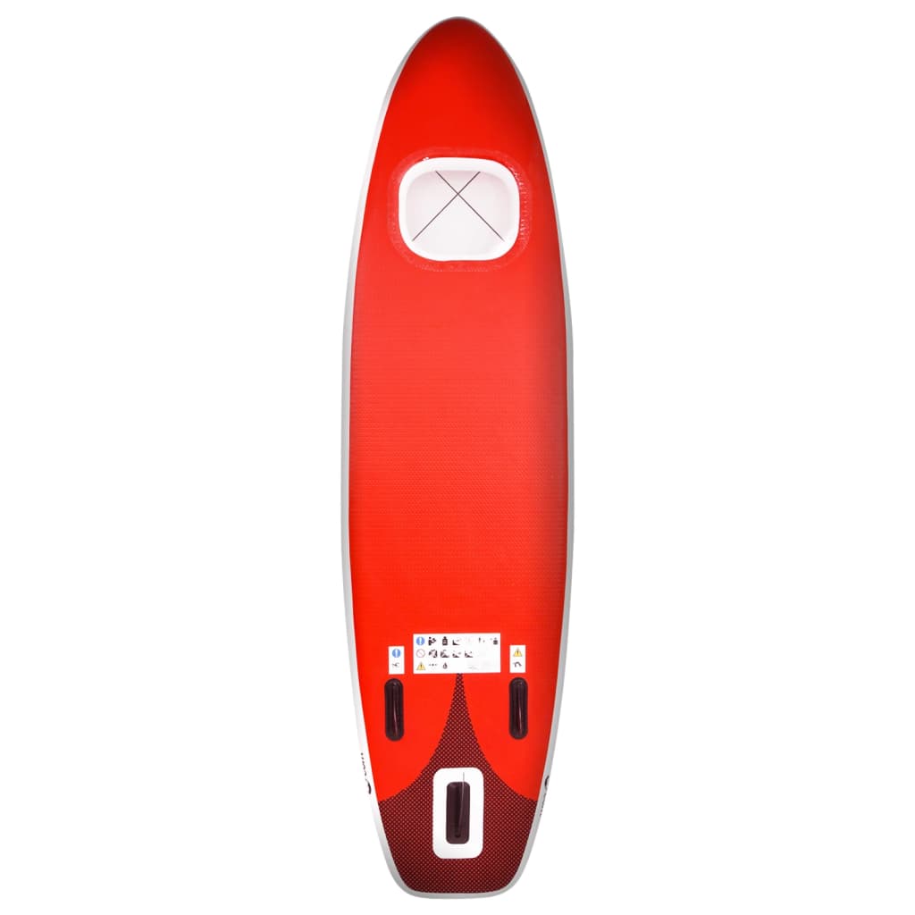 Stand Up Paddleboardset opblaasbaar 300x76x10 cm rood is nu te koop bij PeponiXL, paradijselijk wonen!