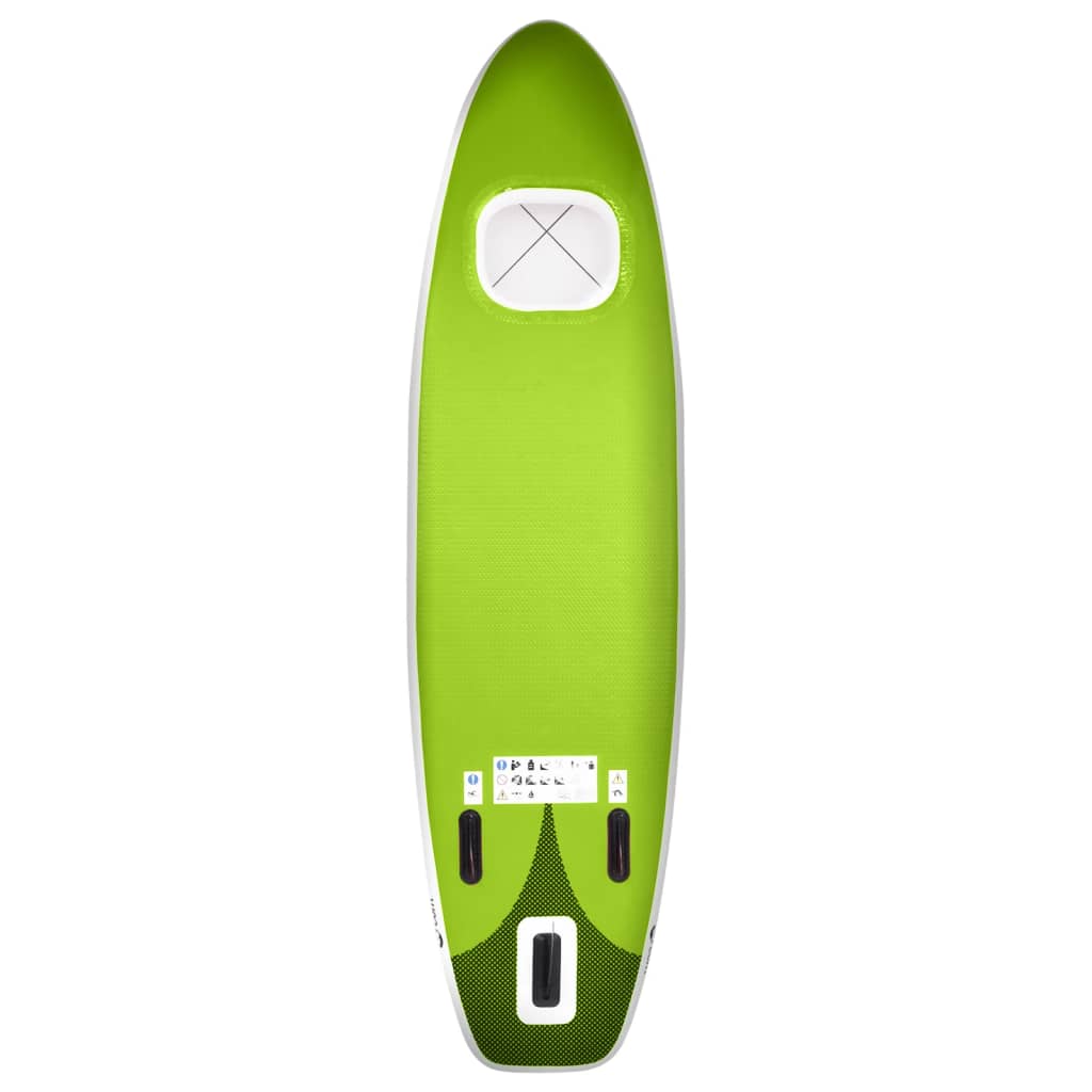 Stand Up Paddleboardset opblaasbaar 300x76x10 cm groen is nu te koop bij PeponiXL, paradijselijk wonen!