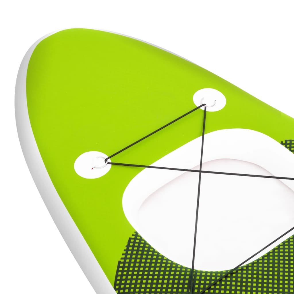 Stand Up Paddleboardset opblaasbaar 300x76x10 cm groen is nu te koop bij PeponiXL, paradijselijk wonen!