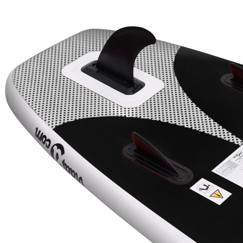 Stand Up Paddleboardset opblaasbaar 300x76x10 cm zwart is nu te koop bij PeponiXL, paradijselijk wonen!