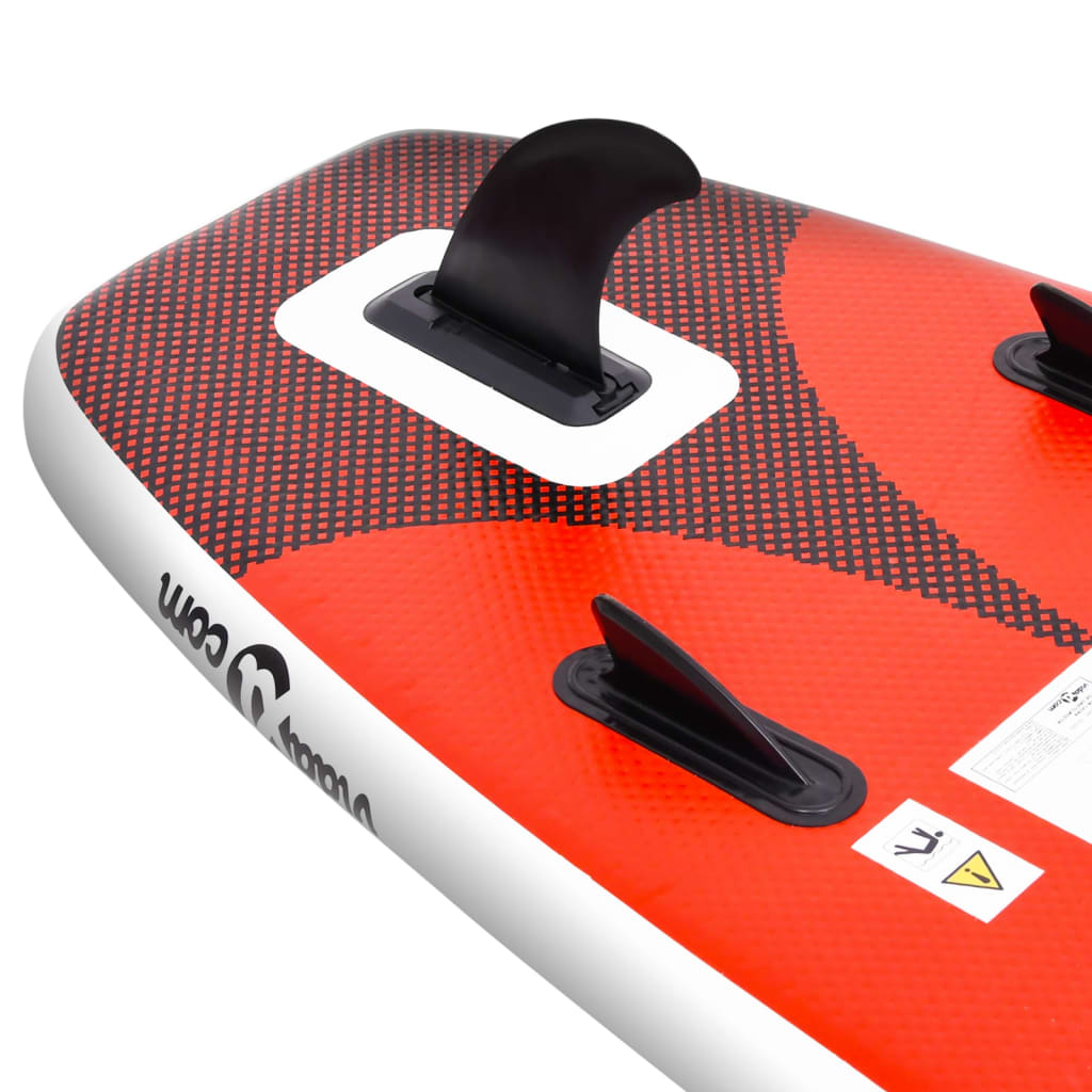 Stand Up Paddleboardset opblaasbaar 330x76x10 cm rood is nu te koop bij PeponiXL, paradijselijk wonen!