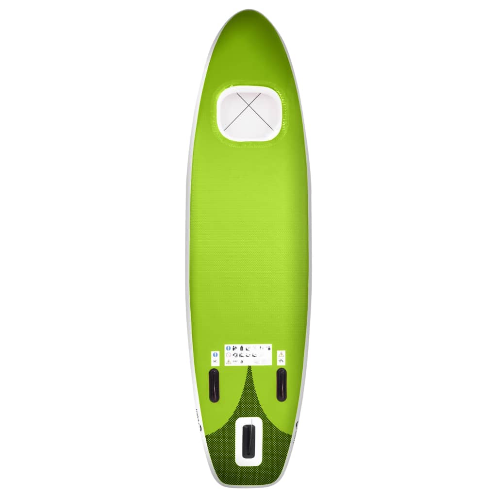 Stand Up Paddleboardset opblaasbaar 330x76x10 cm groen is nu te koop bij PeponiXL, paradijselijk wonen!