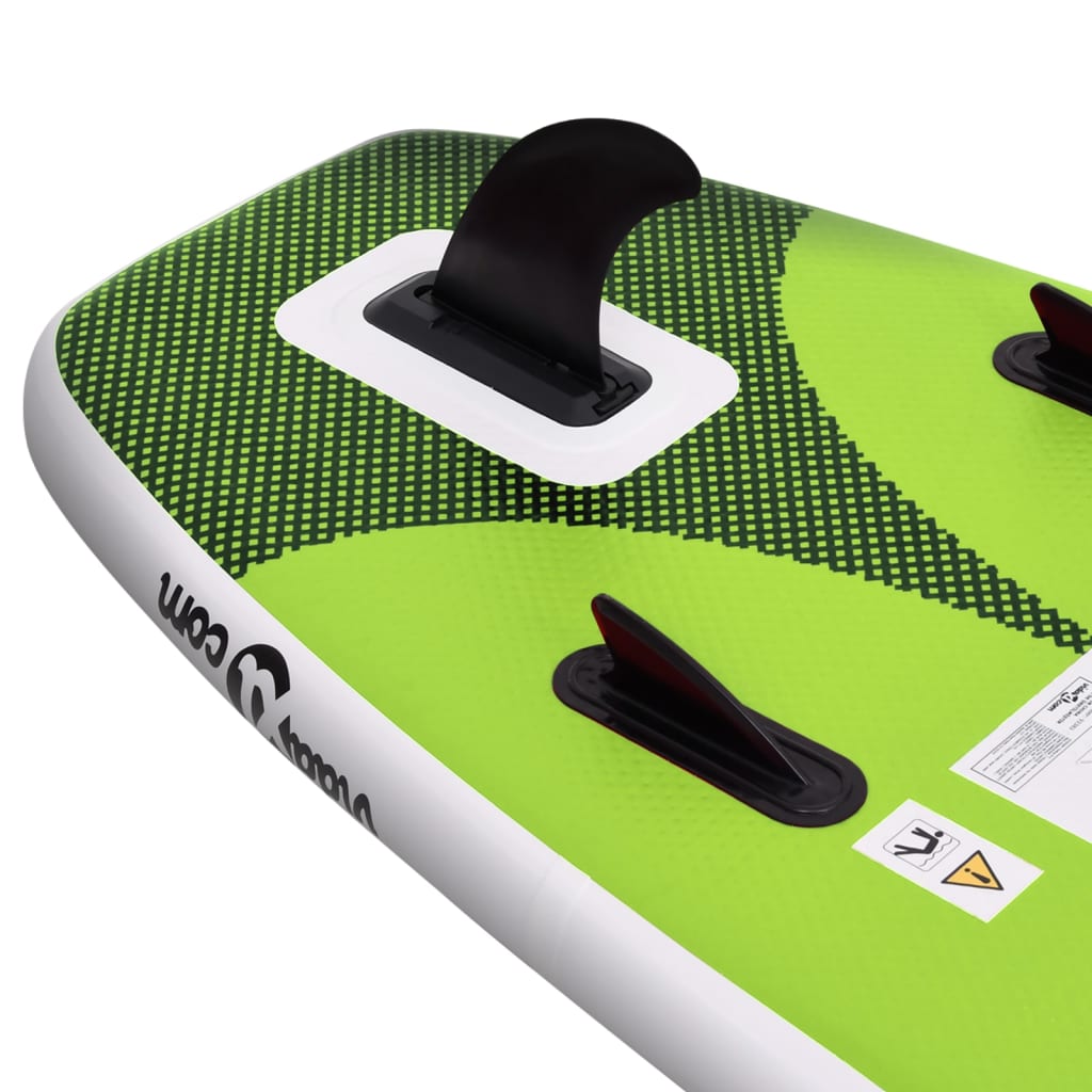 Stand Up Paddleboardset opblaasbaar 330x76x10 cm groen is nu te koop bij PeponiXL, paradijselijk wonen!