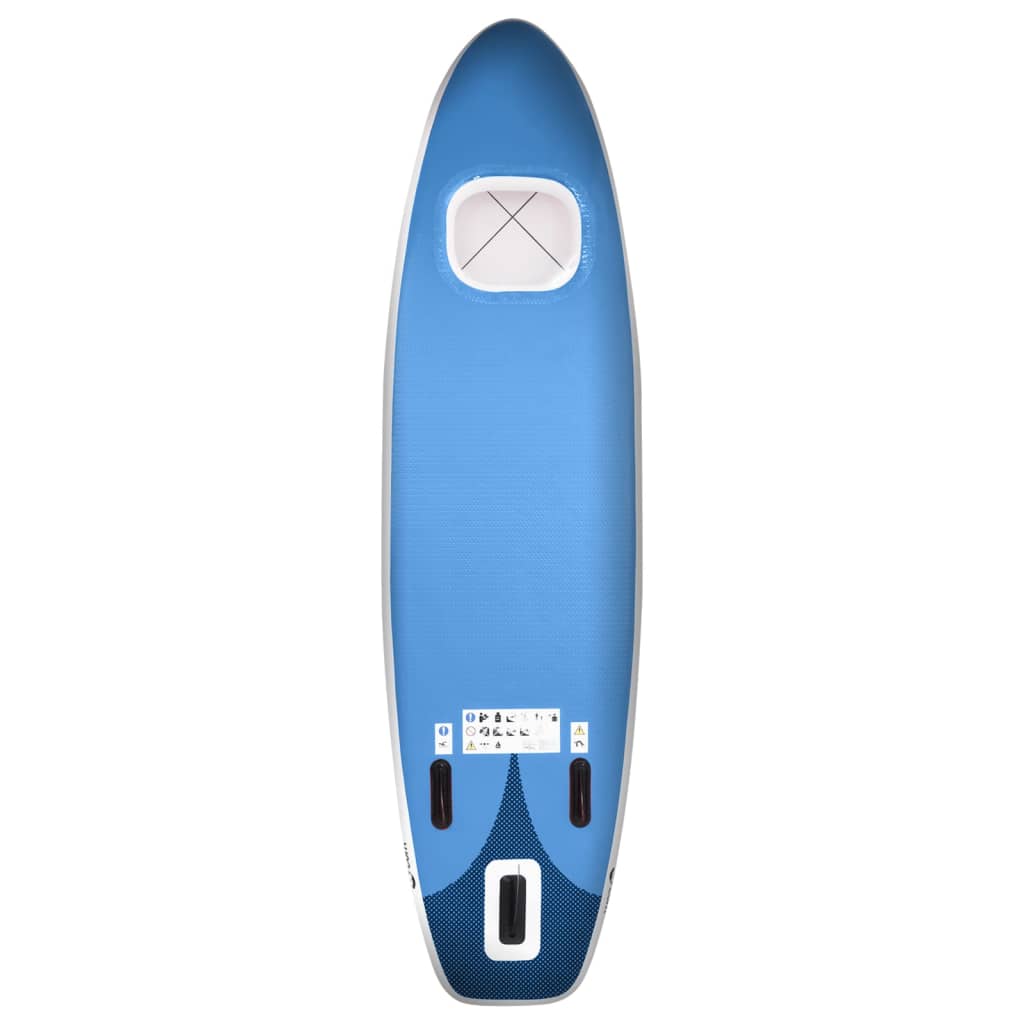 Stand Up Paddleboardset opblaasbaar 360x81x10 cm zeeblauw is nu te koop bij PeponiXL, paradijselijk wonen!