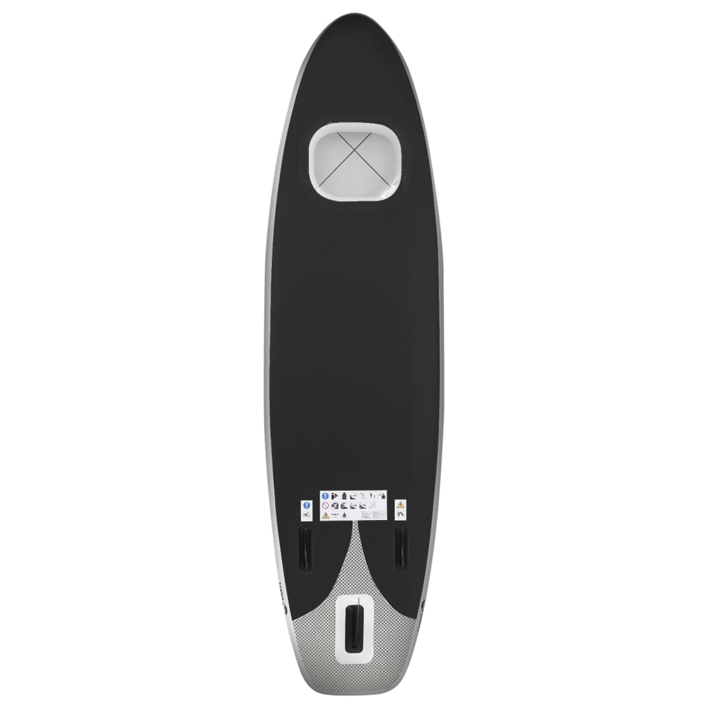 Stand Up Paddleboardset opblaasbaar 360x81x10 cm zwart is nu te koop bij PeponiXL, paradijselijk wonen!