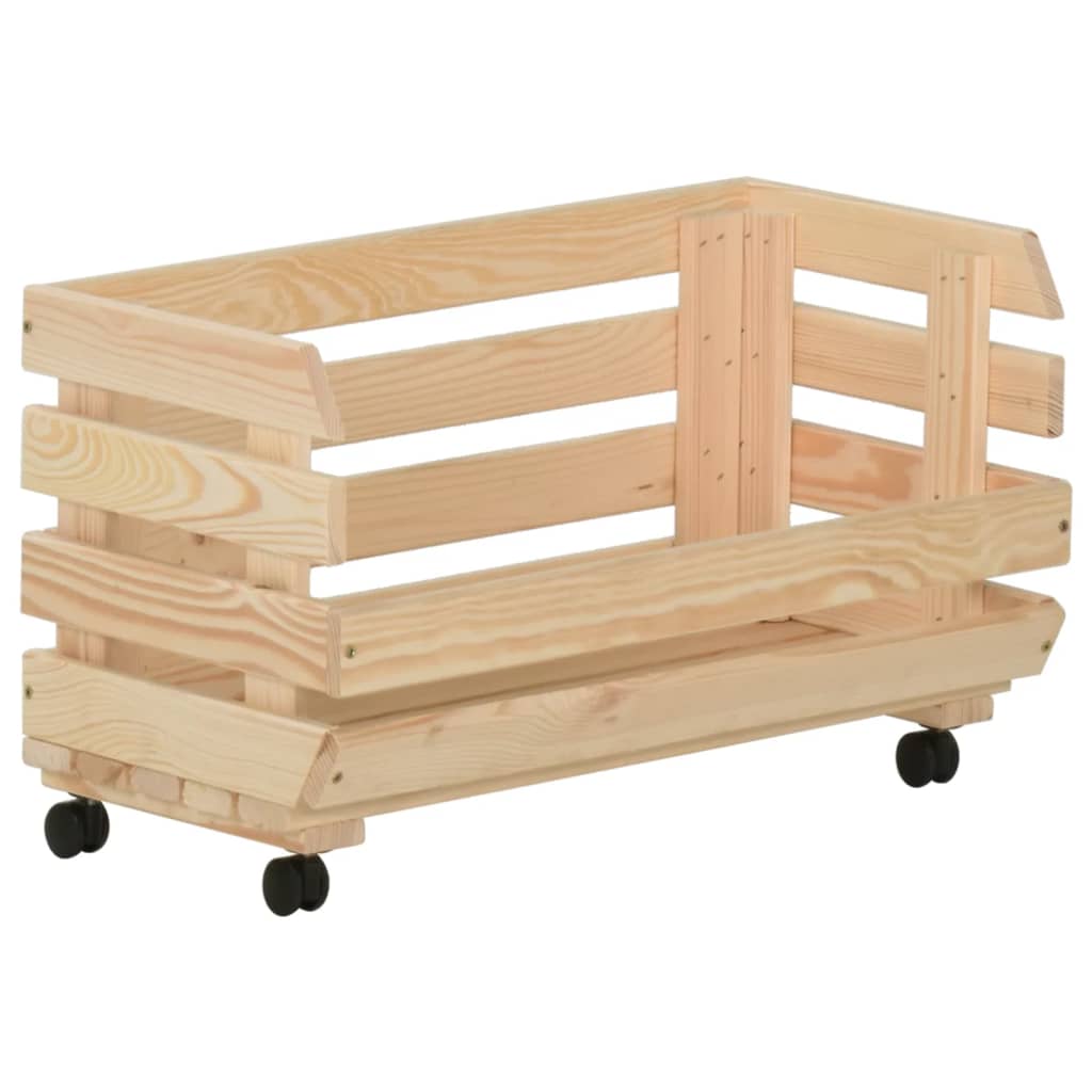Groentetrolley 37x30x80 cm massief grenenhout is nu te koop bij PeponiXL, paradijselijk wonen!