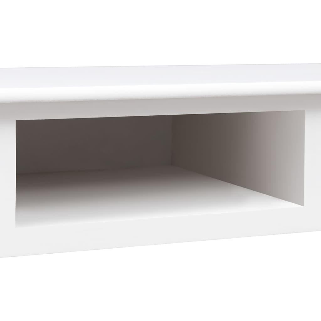 Bureau 108x45x76 cm massief paulowniahout wit is nu te koop bij PeponiXL, paradijselijk wonen!