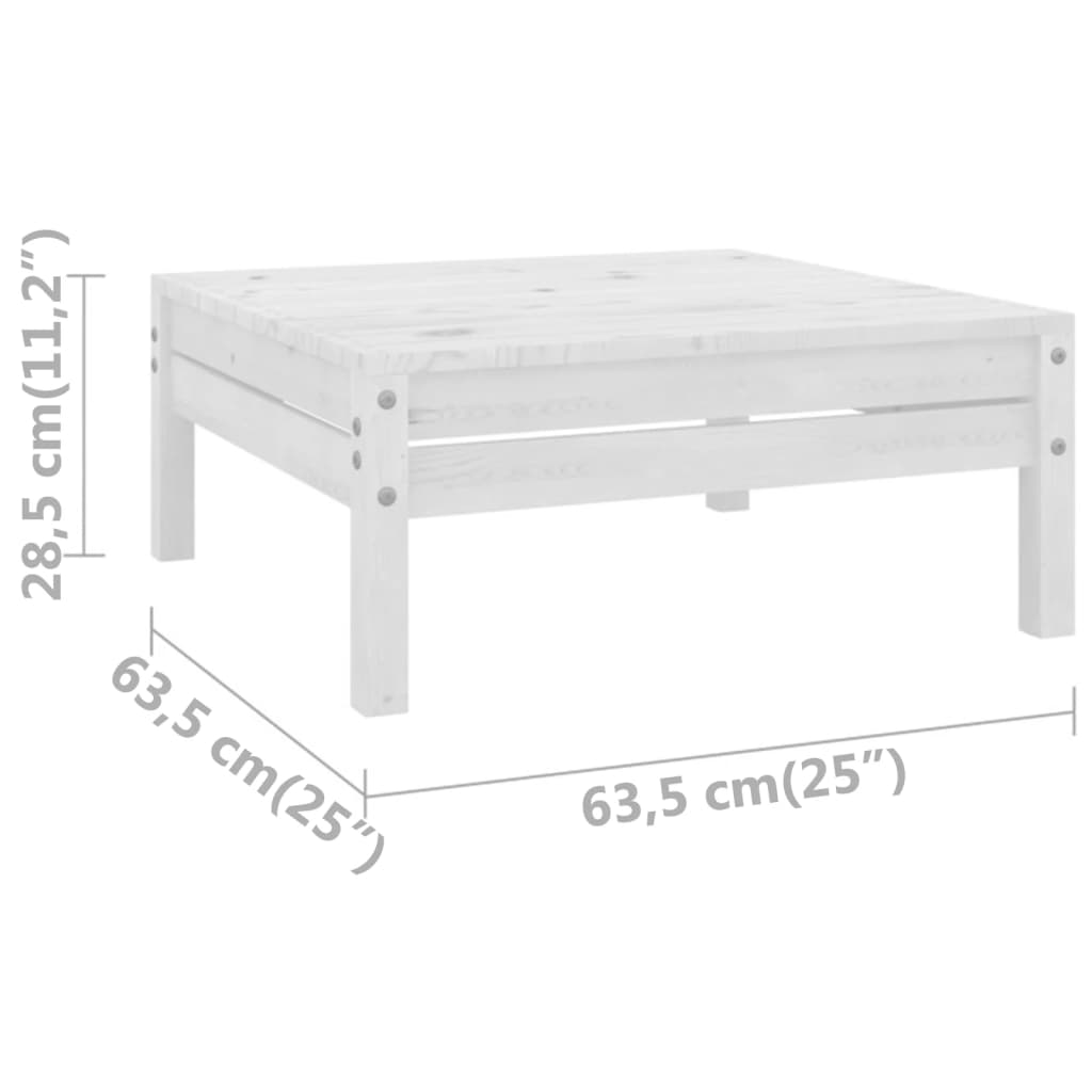 3-delige Loungeset massief grenenhout wit is nu te koop bij PeponiXL, paradijselijk wonen!