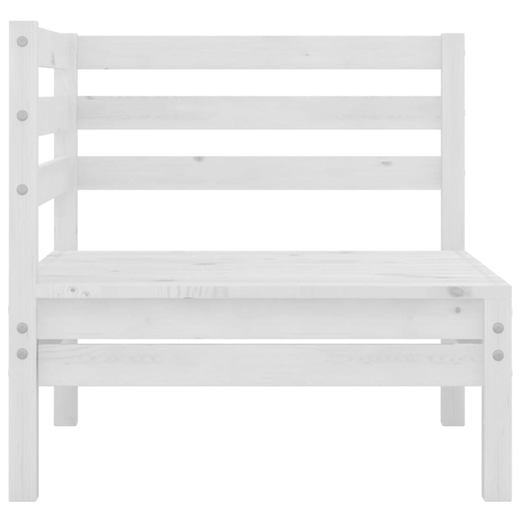 3-delige Loungeset massief grenenhout wit is nu te koop bij PeponiXL, paradijselijk wonen!