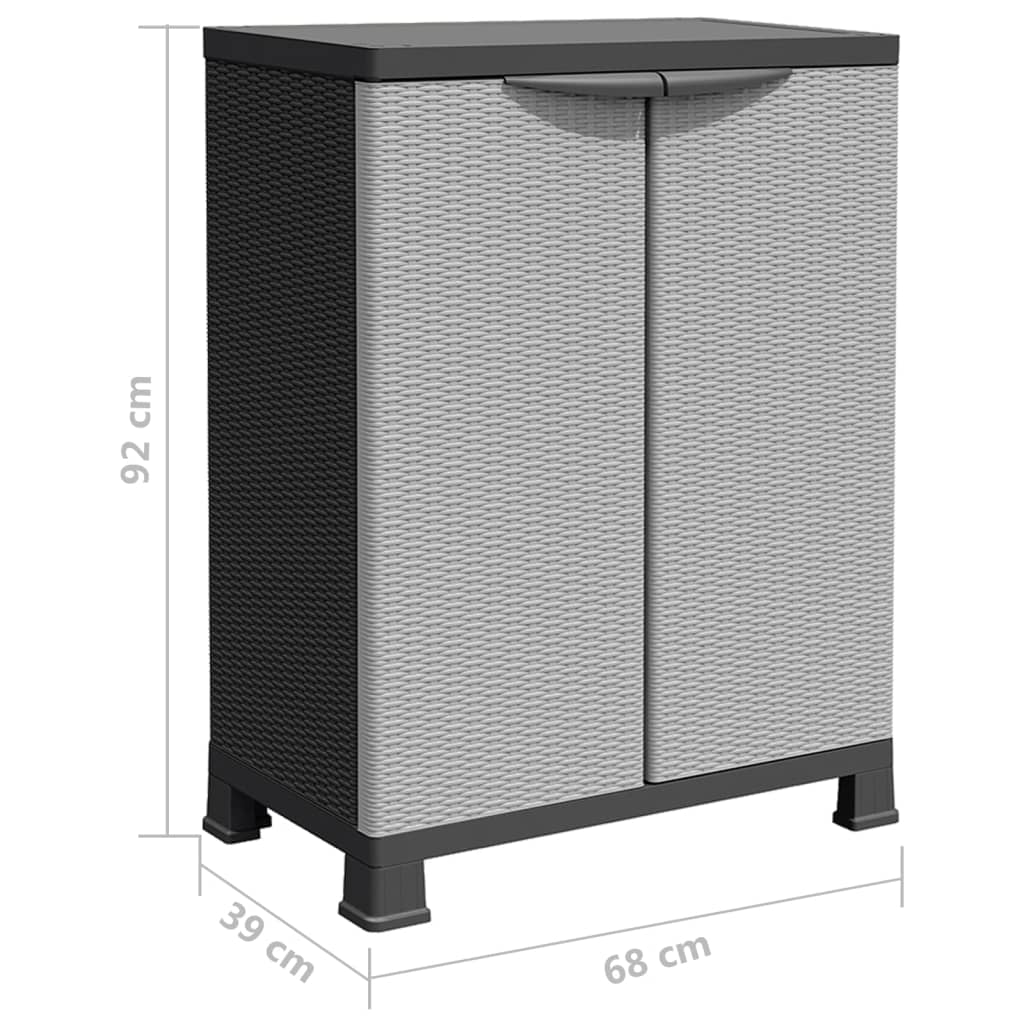Opbergkast 68x39x92 cm rattan ontwerp is nu te koop bij PeponiXL, paradijselijk wonen!