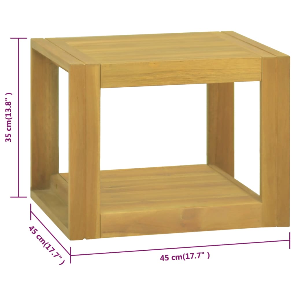Badkamerwandkast 45x45x35 cm massief teakhout is nu te koop bij PeponiXL, paradijselijk wonen!