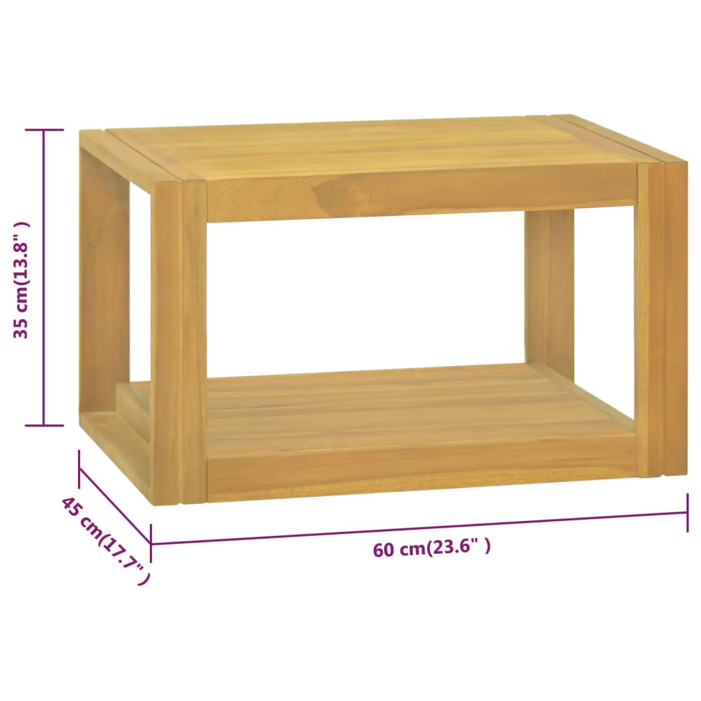 Badkamerwandkast 60x45x35 cm massief teakhout is nu te koop bij PeponiXL, paradijselijk wonen!