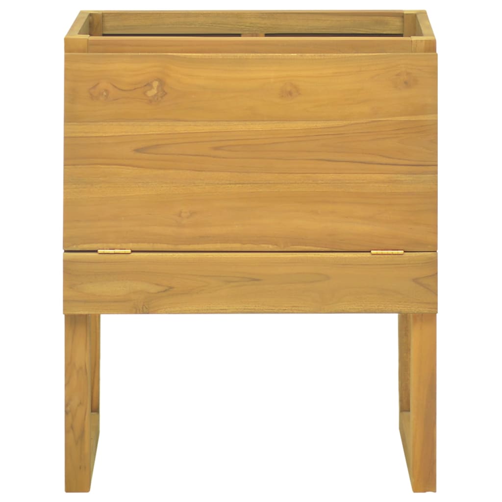 Badkamerkast 60x40x75 cm massief teakhout is nu te koop bij PeponiXL, paradijselijk wonen!