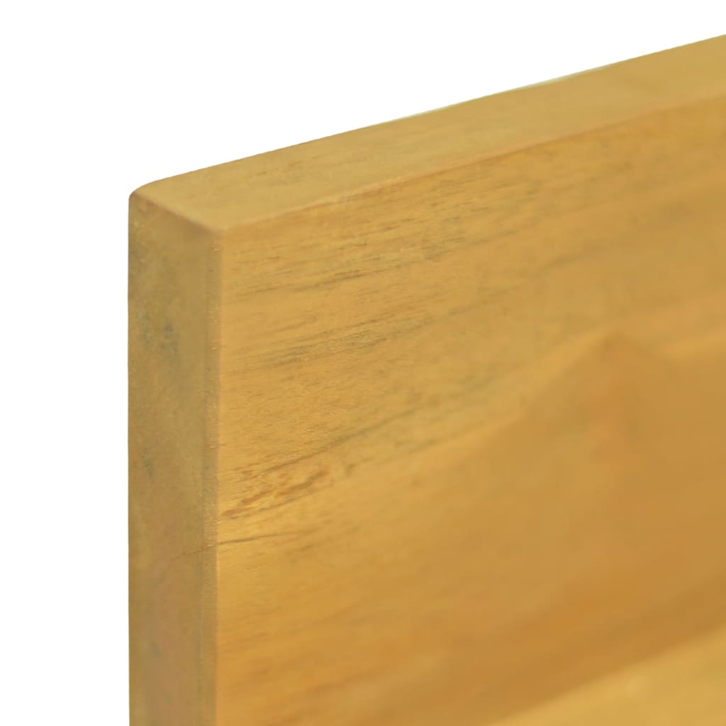 Wandschappen 2 st 110x10x10 cm massief teakhout is nu te koop bij PeponiXL, paradijselijk wonen!