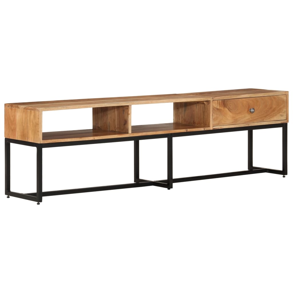 Tv-meubel 160x30x45 cm massief acaciahout is nu te koop bij PeponiXL, paradijselijk wonen!