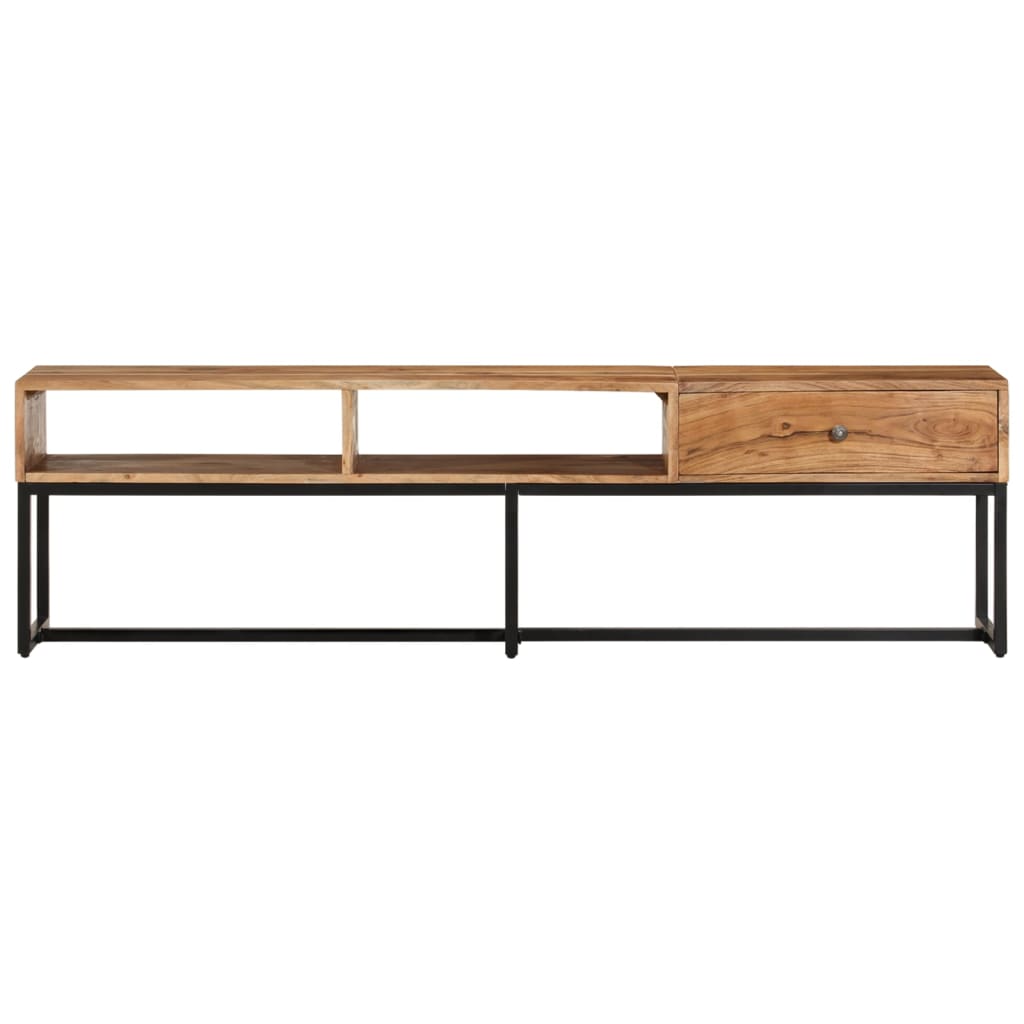 Tv-meubel 160x30x45 cm massief acaciahout is nu te koop bij PeponiXL, paradijselijk wonen!