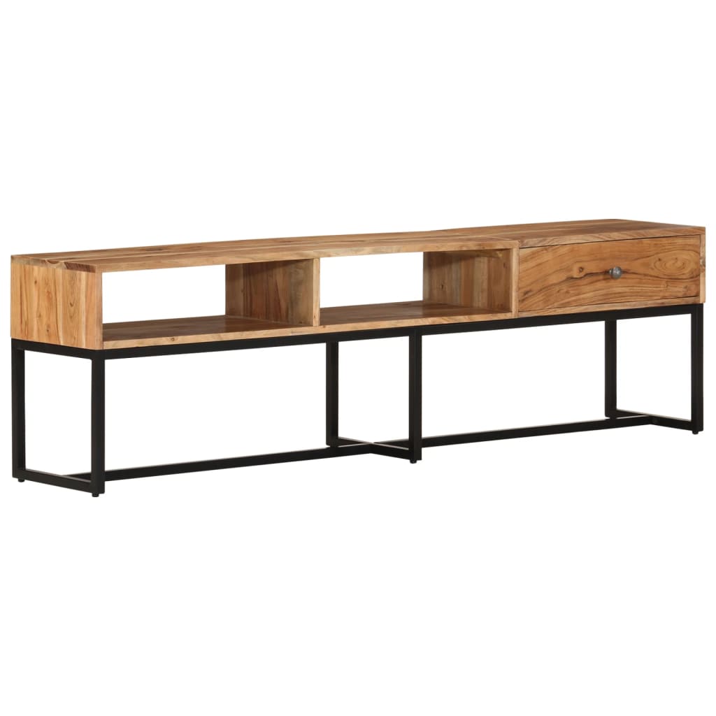 Tv-meubel 160x30x45 cm massief acaciahout is nu te koop bij PeponiXL, paradijselijk wonen!
