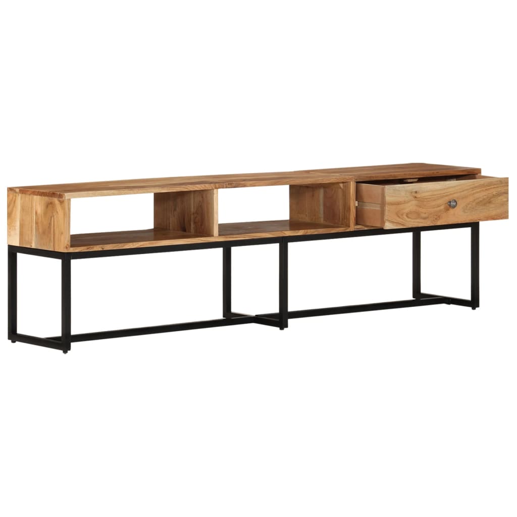 Tv-meubel 160x30x45 cm massief acaciahout is nu te koop bij PeponiXL, paradijselijk wonen!