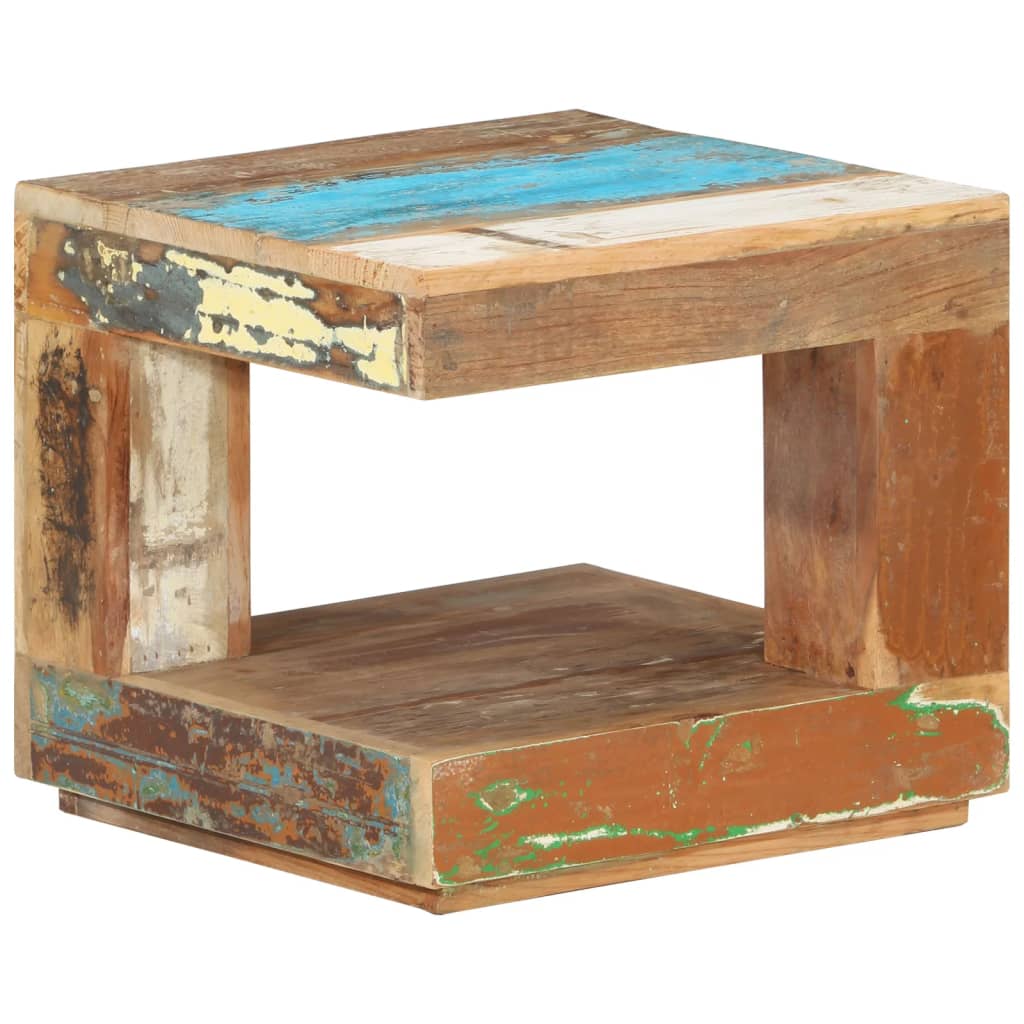 Salontafel 45x45x40 cm massief gerecycled hout is nu te koop bij PeponiXL, paradijselijk wonen!