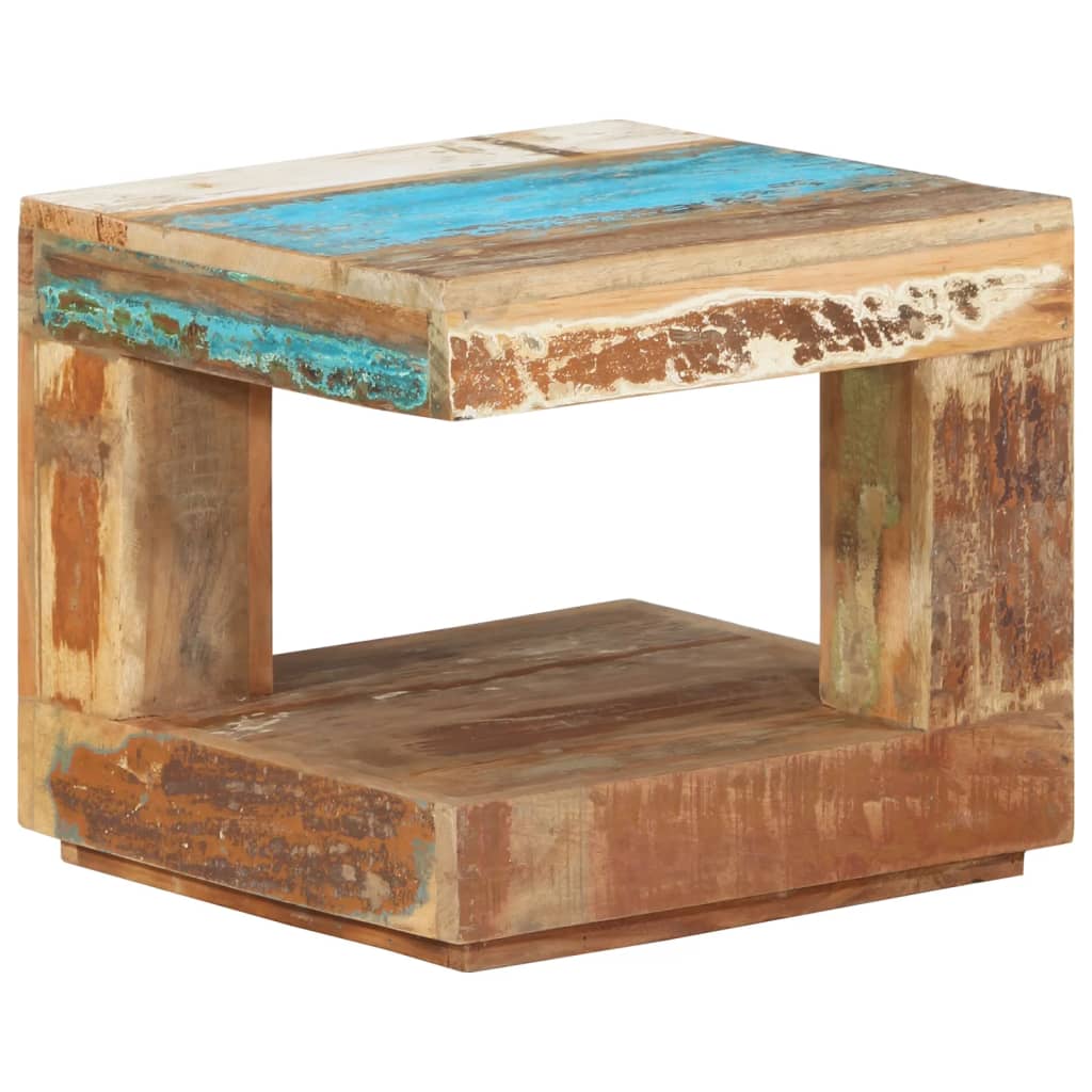 Salontafel 45x45x40 cm massief gerecycled hout is nu te koop bij PeponiXL, paradijselijk wonen!
