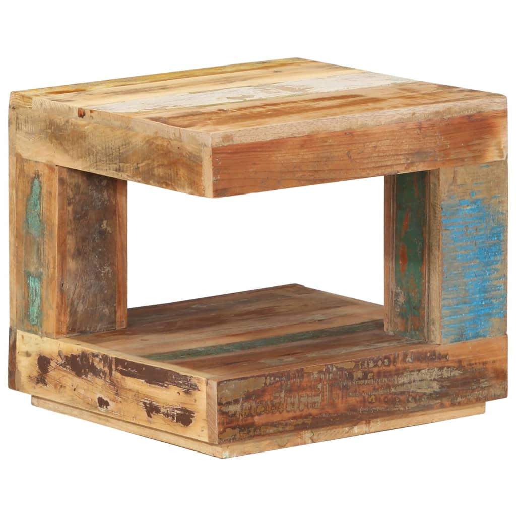 Salontafel 45x45x40 cm massief gerecycled hout is nu te koop bij PeponiXL, paradijselijk wonen!