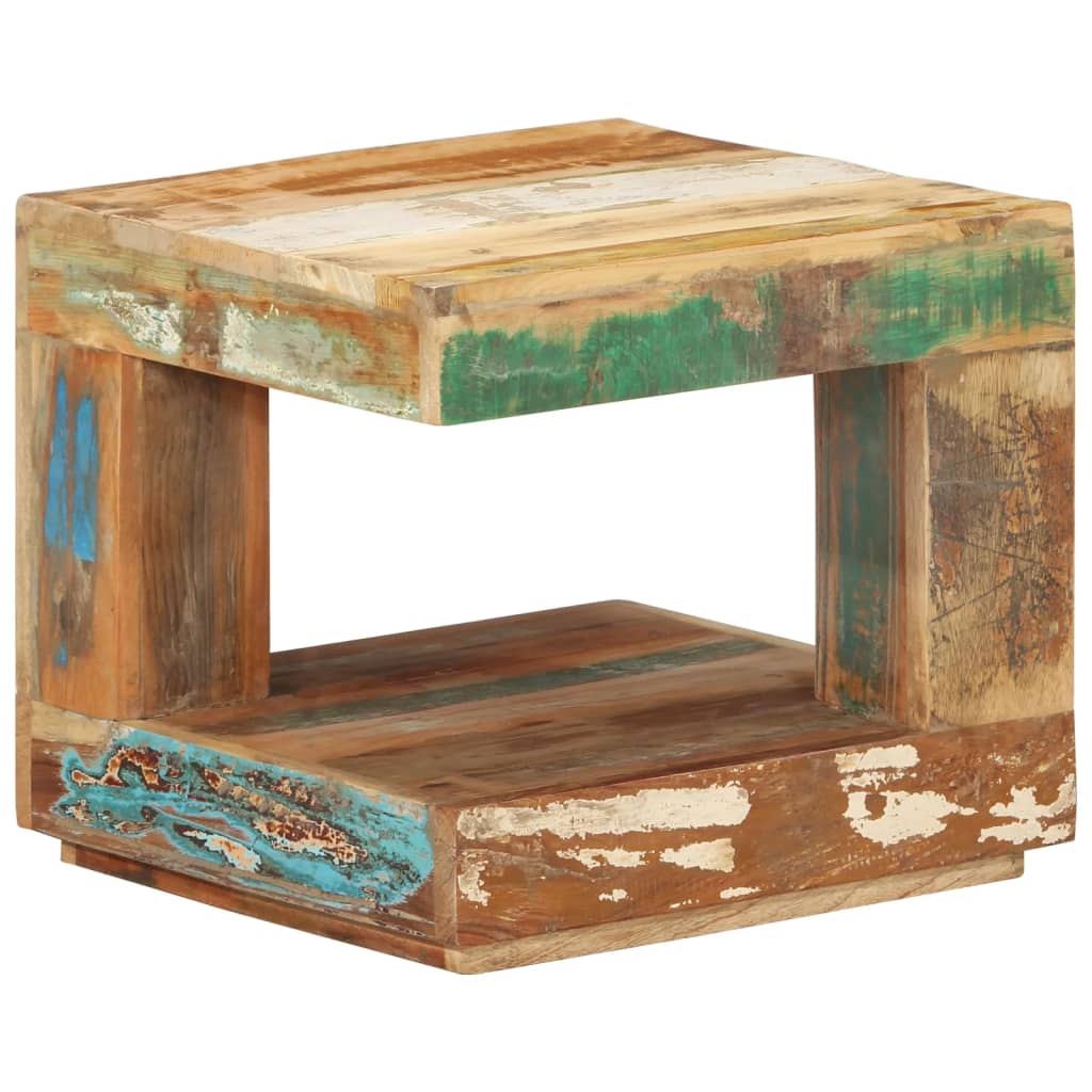 Salontafel 45x45x40 cm massief gerecycled hout is nu te koop bij PeponiXL, paradijselijk wonen!