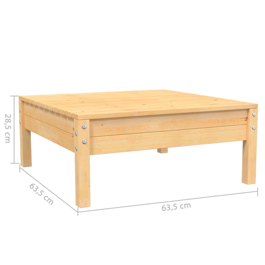 3-delige Loungeset met crèmekleurige kussens massief grenenhout is nu te koop bij PeponiXL, paradijselijk wonen!