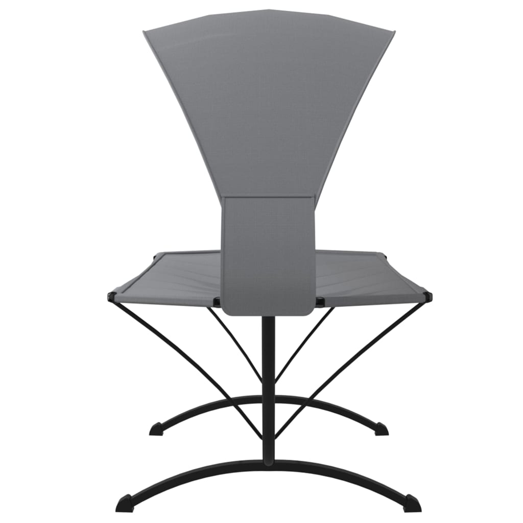 Loungebed met luifel staal en oxford stof grijs is nu te koop bij PeponiXL, paradijselijk wonen!