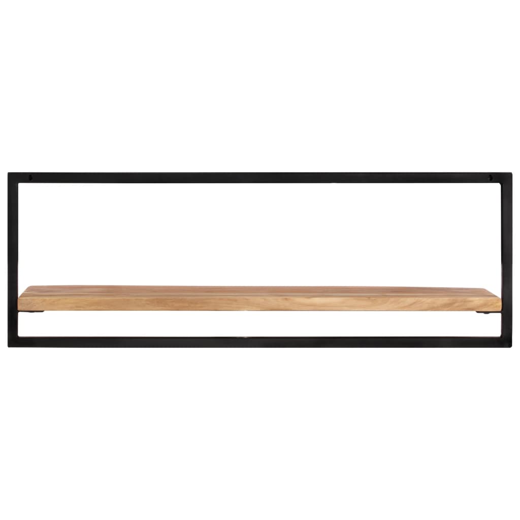 Wandschappen 2 st 100x24x35 cm massief acaciahout en staal is nu te koop bij PeponiXL, paradijselijk wonen!