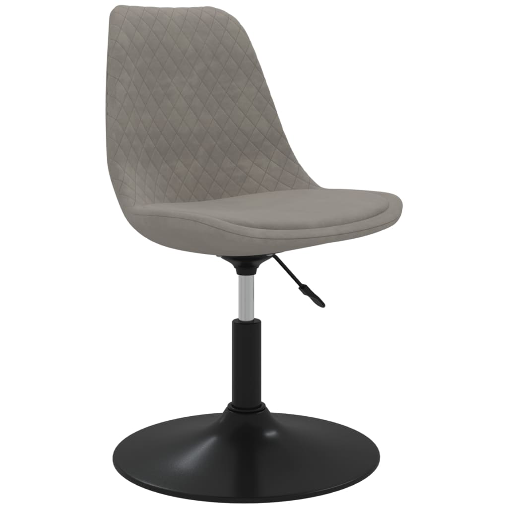 Eetkamerstoelen draaibaar 4 st fluweel lichtgrijs is nu te koop bij PeponiXL, paradijselijk wonen!