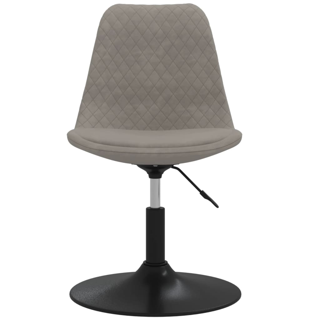 Eetkamerstoelen draaibaar 4 st fluweel lichtgrijs is nu te koop bij PeponiXL, paradijselijk wonen!