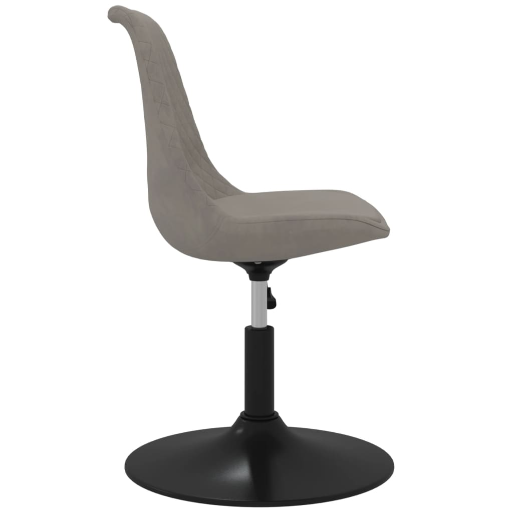 Eetkamerstoelen draaibaar 4 st fluweel lichtgrijs is nu te koop bij PeponiXL, paradijselijk wonen!