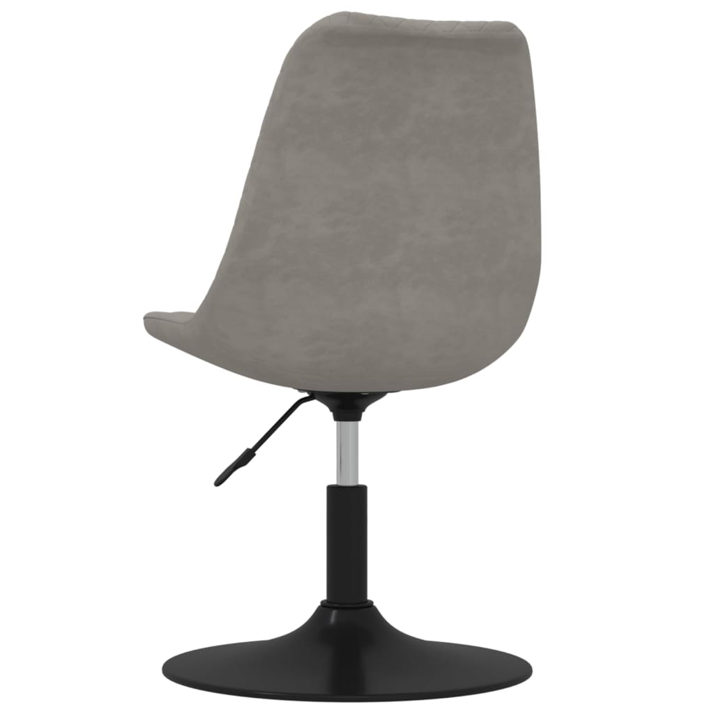 Eetkamerstoelen draaibaar 4 st fluweel lichtgrijs is nu te koop bij PeponiXL, paradijselijk wonen!