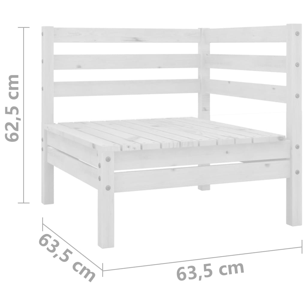 Tuinbank 2-zits massief grenenhout wit is nu te koop bij PeponiXL, paradijselijk wonen!