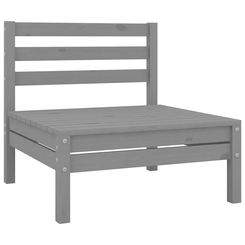 4-delige Loungeset massief grenenhout grijs is nu te koop bij PeponiXL, paradijselijk wonen!
