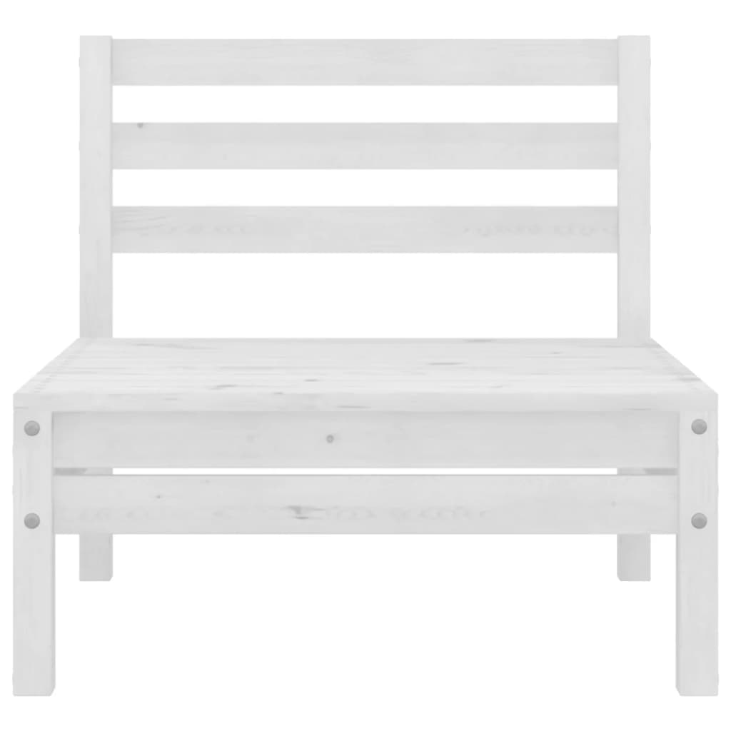 8-delige Loungeset massief grenenhout wit is nu te koop bij PeponiXL, paradijselijk wonen!