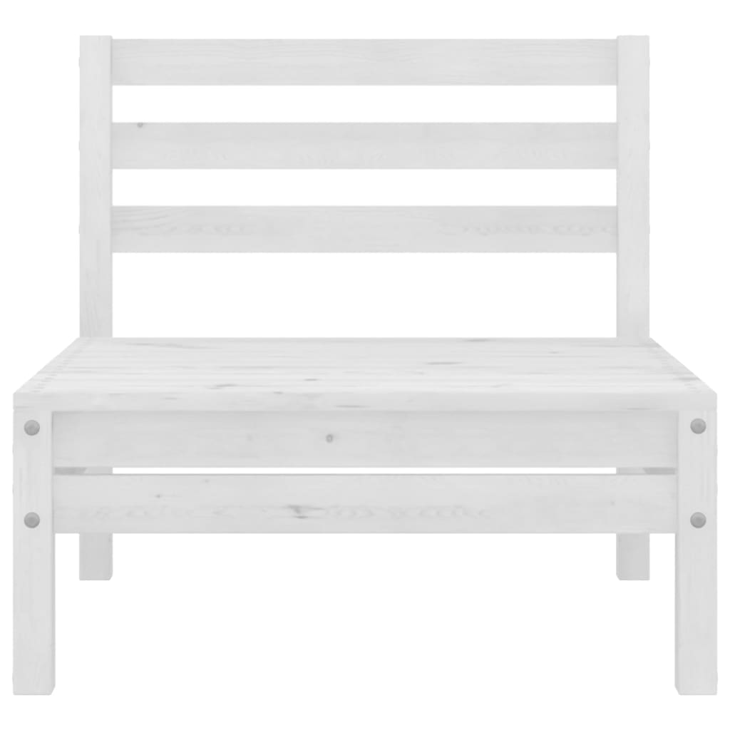 3-delige Loungeset massief grenenhout wit is nu te koop bij PeponiXL, paradijselijk wonen!