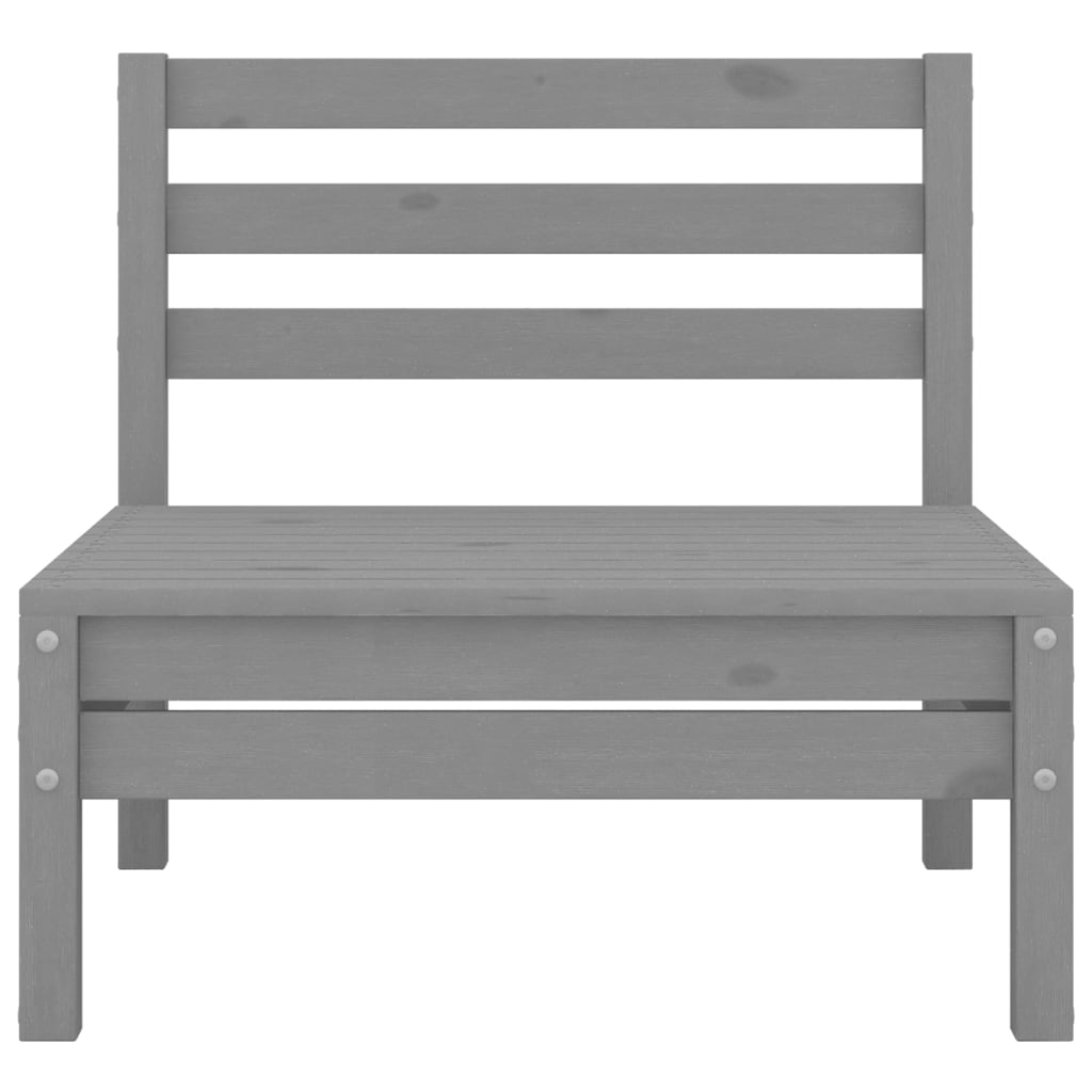 4-delige Loungeset massief grenenhout grijs is nu te koop bij PeponiXL, paradijselijk wonen!