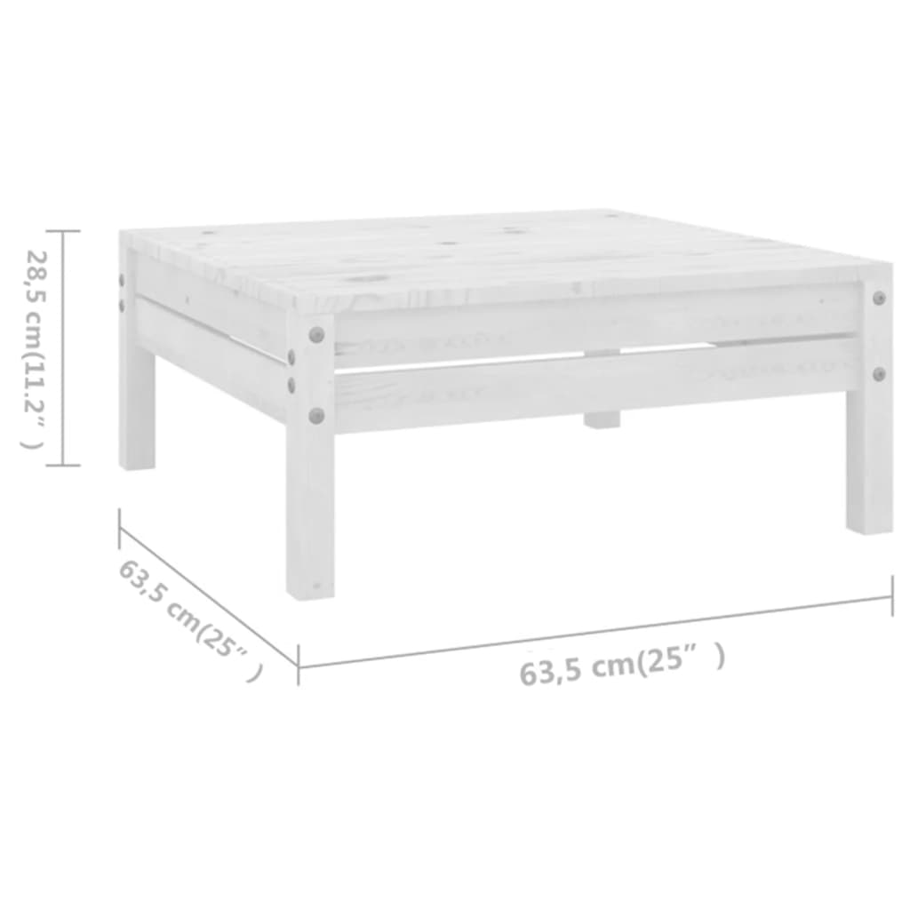 10-delige Loungeset massief grenenhout wit is nu te koop bij PeponiXL, paradijselijk wonen!