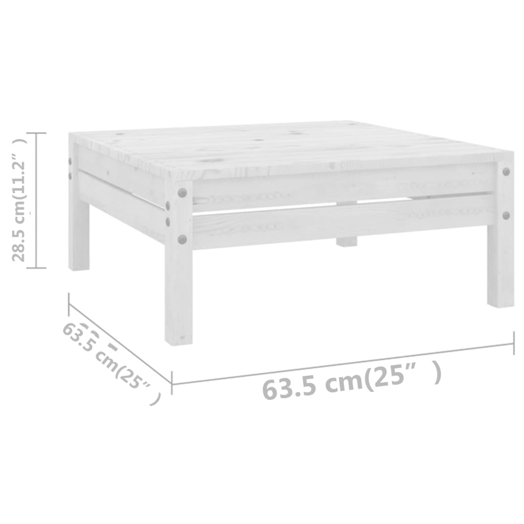 10-delige Loungeset massief grenenhout wit is nu te koop bij PeponiXL, paradijselijk wonen!