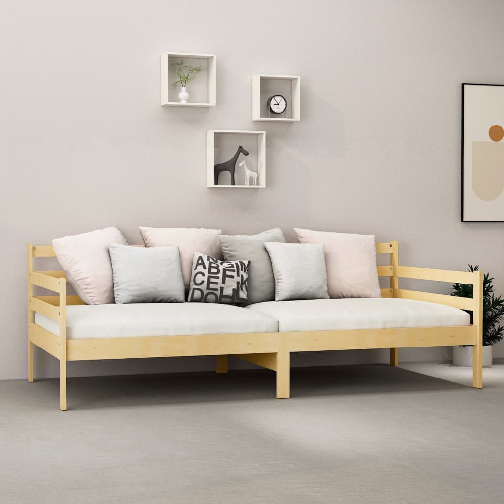 Slaapbank met matras massief grenenhout 90x200 cm is nu te koop bij PeponiXL, paradijselijk wonen!