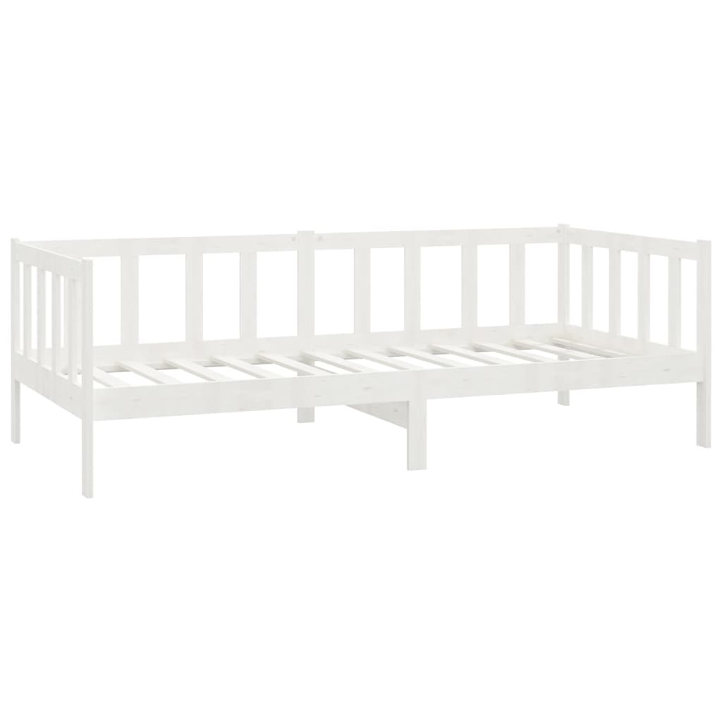 Slaapbank met matras massief grenenhout wit 90x200 cm is nu te koop bij PeponiXL, paradijselijk wonen!